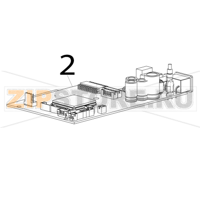 Main board assembly TSC TDP-225 Main board assembly TSC TDP-225Запчасть на деталировке под номером: 2