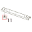 Plastic foot 1325 Toshiba TEC B-SX4T-GS20-QM-R