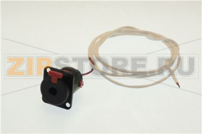 PRESA PANNELLO JACK NERO 6,3 MM CABLATO 