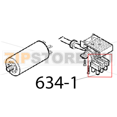 Morsettiera 3 poli, PA27 Sirman Mirra 220 Morsettiera 3 poli, PA27 Sirman Mirra 220Запчасть на деталировке под номером: 634-1