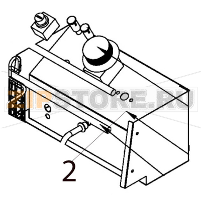 Electric box Hurakan HKN-FR6L Electric box Hurakan HKN-FR6LЗапчасть на деталировке под номером: 2