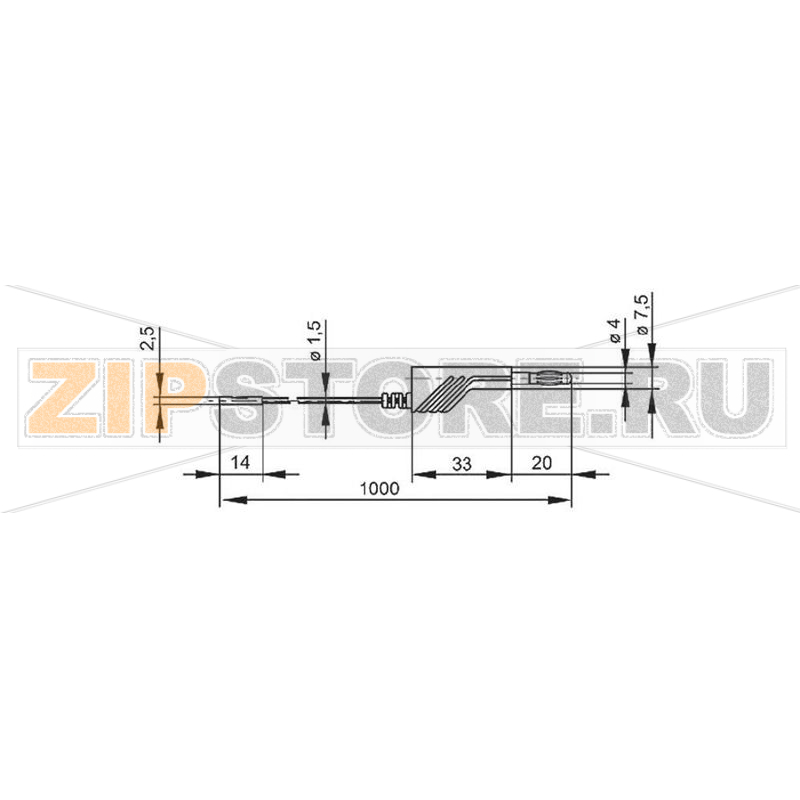 Щуп-зажим, CAT I, тип: крючок, 2 мм, синий, 1 шт Hirschmann MA 1 