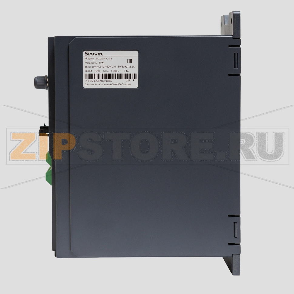 Преобразователь частоты 4 кВт, 3 фазы, 380 В, тормозной модуль Sinvel SID100-4R0-3B 