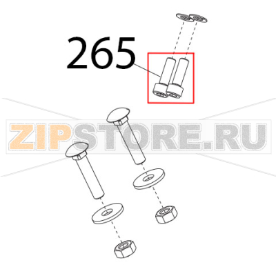 Vite TCEI DIN912, M5x16 Sirman Mirra 300 Y09 Vite TCEI DIN912, M5x16 Sirman Mirra 300 Y09Запчасть на деталировке под номером: 265