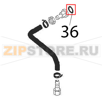 O-Ring Ø: 18.77&quot; Angelo Po 04WBMEV O-Ring Ø: 18.77" Angelo Po 04WBMEVЗапчасть на деталировке под номером: 36