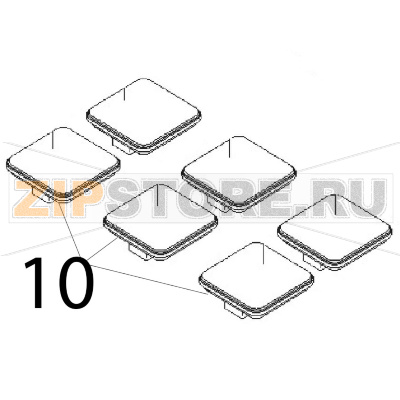 Piastra el. 2600 W., 400 V Angelo Po 2G1PE2E Piastra el. 2600 W., 400 V Angelo Po 2G1PE2EЗапчасть на деталировке под номером: 10