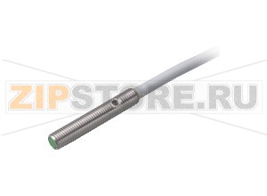 Индуктивный датчик Inductive sensor NBB0,6-4GM22-E2 Pepperl+Fuchs General specificationsSwitching functionNormally open (NO)Output typePNPRated operating distance0.6 mmInstallationflushOutput polarityDCAssured operating distance0 ... 0.486 mmReduction factor rAl 0.4Reduction factor rCu 0.29Reduction factor r304 0.76Reduction factor rBrass 0.46Nominal ratingsOperating voltage10 ... 30 VSwitching frequency0 ... 1400 HzHysteresistyp. 5%Reverse polarity protectionreverse polarity protectedShort-circuit protectionpulsingVoltage drop&le 3 VOperating current0 ... 100 mAOff-state current0 ... 0.1 mA typ. at 25 °CNo-load supply current&le 10 mASwitching state indicatorLED, yellowApprovals and certificatesUL approvalcULus Listed, General PurposeCSA approvalcCSAus Listed, General PurposeCCC approvalCCC approval / marking not required for products rated &le36 VAmbient conditionsAmbient temperature-25 ... 70 °C (-13 ... 158 °F)Mechanical specificationsConnection typecable PUR , 2 mCore cross-section0.055 mm2Housing materialStainless steel 1.4305 / AISI 303Sensing facePCHousing diameter4 mmDegree of protectionIP67
