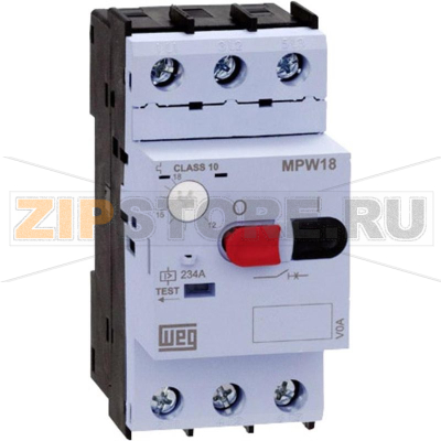 Автомат защиты двигателя 0.16 А, 1 шт WEG MPW18-3-C016 