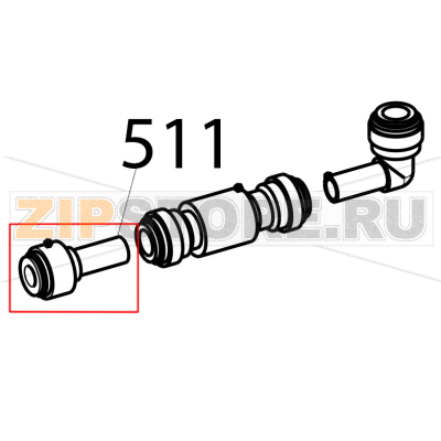 Female D.8 male D.10 reduction Tecnoinox EFB06DSL Female D.8 male D.10 reduction Tecnoinox EFB06DSLЗапчасть на деталировке под номером: 511