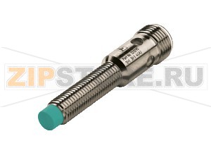 Индуктивный датчик Inductive sensor NBN3-8GM30-E2-V1 Pepperl+Fuchs General specificationsSwitching functionNormally open (NO)Output typePNPRated operating distance3 mmInstallationnon-flushOutput polarityDCAssured operating distance0 ... 2.43 mmReduction factor rAl 0.5Reduction factor rCu 0.5Reduction factor r304 0.75Nominal ratingsOperating voltage10 ... 30 VSwitching frequency0 ... 2000 HzHysteresistyp. 5%Reverse polarity protectionreverse polarity protectedShort-circuit protectionpulsingVoltage drop&le 3 VOperating current0 ... 100 mAOff-state current0 ... 0.5 mA typ. 0.1 &microA at 25 °CNo-load supply current&le 15 mASwitching state indicatorMultihole-LED, yellowFunctional safety related parametersMTTFd2790 aMission Time (TM)20 aDiagnostic Coverage (DC)0 %Approvals and certificatesUL approvalcULus Listed, General PurposeCSA approvalcCSAus Listed, General PurposeCCC approvalCCC approval / marking not required for products rated &le36 VAmbient conditionsAmbient temperature-25 ... 70 °C (-13 ... 158 °F)Mechanical specificationsConnection typeConnector M12 x 1 , 4-pinHousing materialbrass, nickel-platedSensing facePBTHousing diameter8 mmDegree of protectionIP67