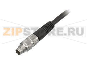 Кабель датчика-исполнительного устройства Cable connector, shielded V38S-G-2M-PUR-ABG Pepperl+Fuchs Описание оборудованияSingle-ended male cordset, M9, 8-pin, shielded, PUR cable