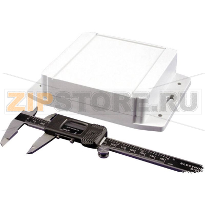Корпус 120x120x37.2 мм, материал: пластик, серый, 1 шт Hammond 1555NF17GY 