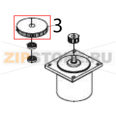 Big pulley Hurakan HKN-KS5 Big pulley Hurakan HKN-KS5Запчасть на деталировке под номером: 3