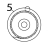 Pulley, peel-off platen (8 dots/mm and 12 dots/mm) Zebra 105SE