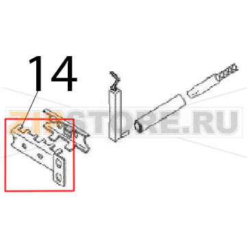 Front bracket Angelo Po 1G1BR1G Front bracket Angelo Po 1G1BR1GЗапчасть на деталировке под номером: 14