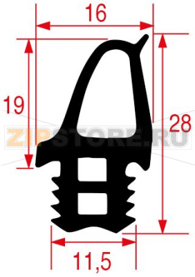 GUARNIZIONE PORTA FORNO 405x405 mm 