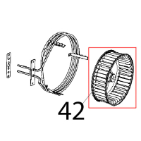 Ventola D=196, H=61, 38 pale, inox dado M8 Unox XFT 185
