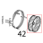 Ventola D=196, H=61, 38 pale, inox dado M8 Unox XFT 185