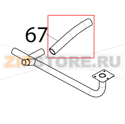 Tubo calorgen Ø: 30 mm Tecnoeka KF 1010 EV UD Tubo calorgen Ø: 30 mm Tecnoeka KF 1010 EV UDЗапчасть на деталировке под номером: 67
