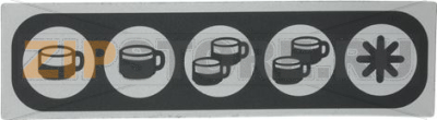 PUSH-BUTTON PANEL MEMBRANE 5 BUTTONS 