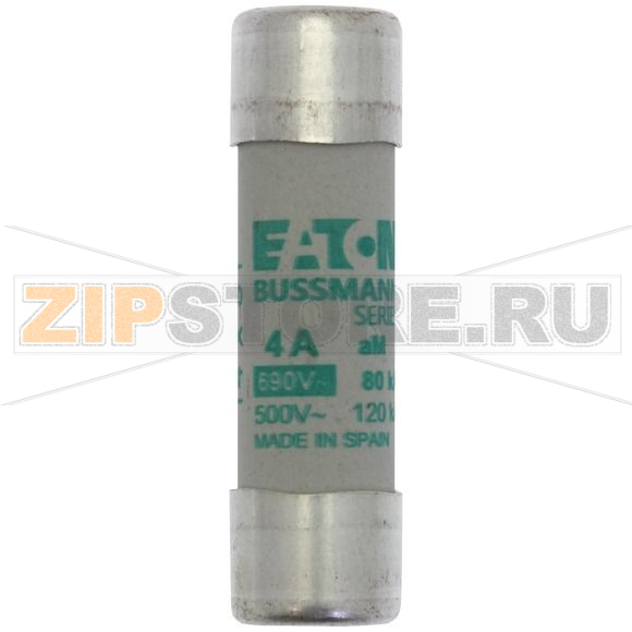 Предохранитель, 4 A, AC 690 В, 80 кА, 14x51 мм, aM, IEC Eaton CYLINDRICAL FUSE 14x51 4A AM 690V 