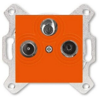 Розетка TV-R-SAT, оранжевая ABB 2CHH083303A6066