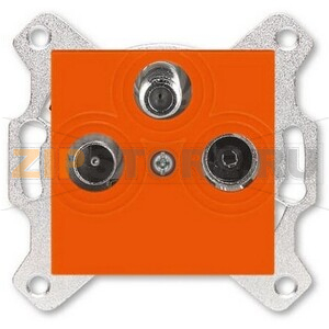 Розетка TV-R-SAT, оранжевая ABB 2CHH083303A6066 