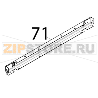 Profilo interno superiore porta Tecnoeka KF 1010 A UD Profilo interno superiore porta Tecnoeka KF 1010 A UDЗапчасть на деталировке под номером: 71
