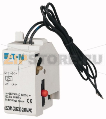 Расцепитель минимального напряжения, 230-240 В AC Eaton BZM1-3-XU230-240VAC 