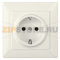 DELTA LINE ТИТАНОВО-БЕЛЫЙ РОЗЕТКА SCHUKO 16A AC 250В  C ЗАЩИТНЫМ КОНТАКТОМ C ЗАЩИТНЫМИ ШТОРКАМИ C БЕЗРЕЗЬБОВЫМИ КОНТАКТНЫМИ ЗАЖИМАМИЭЛ.-МЕХ. ЧАСТЬ Siemens 5UB1582