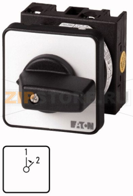 Переключатель, контакты: 2, 20 A, панель: 1&lt;2, 45°, без фиксации Eaton T0-1-8295/E 
