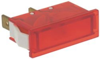 LAMPADA ROSSA RETTANGOLARE 380V