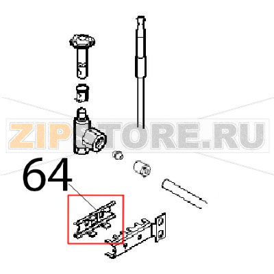 S/staffa pos. Angelo Po 1G1FA0G S/staffa pos. Angelo Po 1G1FA0GЗапчасть на деталировке под номером: 64