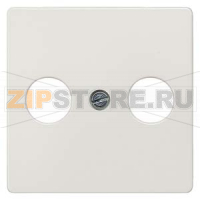 DELTA I-SYSTEM ТИТАНОВО-БЕЛЫЙ КРЫШКА РОЗЕТКИ ДЛЯ RF/TV/SAT 55X55MM 2 ОТВЕРСТИЯ Siemens 5TG2561