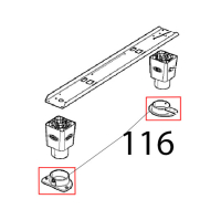 CT BT Foot stop bracket Unox XVC 205E