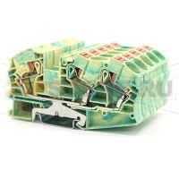 Клемма заземляющая Push-in, желто-зеленая CHIKU RPV 16-TWIN-PE