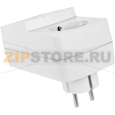Корпус с вилкой 129x65x75 мм, пластиковый, серый, 1 шт TRU Components TC-7911084 