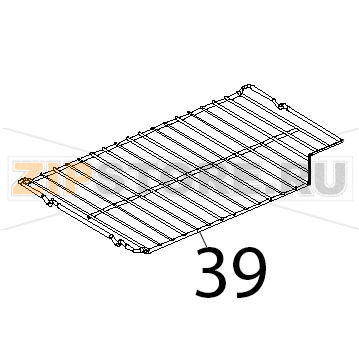 Griglia GN1/1, piana inox brillantata Unox XVC 504 Griglia GN1/1, piana inox brillantata Unox XVC 504Запчасть на деталировке под номером: 39