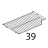 Griglia GN1/1, piana inox brillantata Unox XVC 504