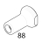Nut for handle hook Piron P920RXS