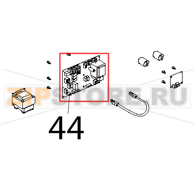 Scheda potenza forni C.T. B.T. serie Unox XVC 515G Scheda potenza forni C.T. B.T. serie Unox XVC 515GЗапчасть на деталировке под номером: 44