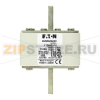 Предохранитель, 1100 A, AC 690 В, 200 кА, DIN 3, 76x76x109 мм, aR, DIN, IEC Eaton FUSE 1100A 69