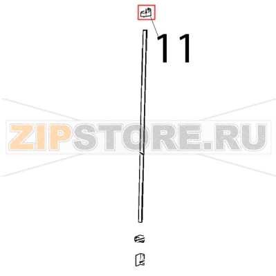 Supporto inf barra LED Unox XVC 1005EP Supporto inf barra LED Unox XVC 1005EPЗапчасть на деталировке под номером: 11