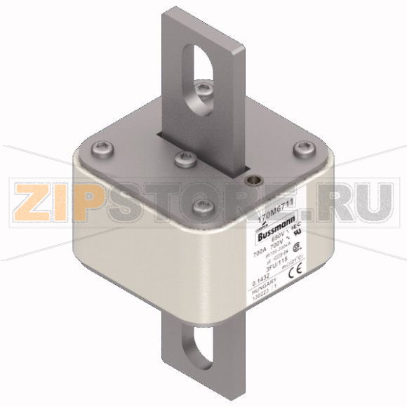 Предохранитель, 700 A, AC 690 В, 200 кА, size 3, 67x92x155 мм, aR, IEC UL Eaton FUSE 700A 690V 