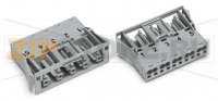 Защелкивающаяся розетка; 5-пол.; Код. B; 4,00 mm; серые Wago 770-745/060-000