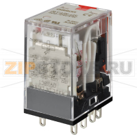 Реле силовое миниатюрное электромеханическое Omron MY4IN-GS 24VAC