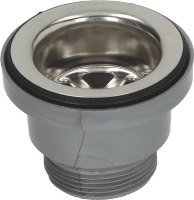 НЕРЖАВЕЮЩАЯ СТАЛЬ/ПЛАСТИКОВАЯ СБОРКА СЛИВА Ø 1"1/2
