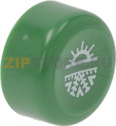 ЗЕЛЕНАЯ КНОПКА &quot;COLD RINSE&quot; (ХОЛОДНОЕ ОПОЛАСКИВАНИЕ) Ø 25 ММ 