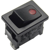 Переключатель клавишный 12 В, 16 А, 1 x выкл/вкл TRU Components TC-R13-66B2-02 B/B