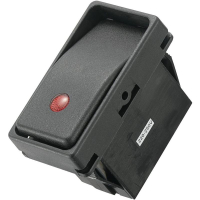 Переключатель клавишный 250 В/AC, 10 А, 1 x выкл/вкл, IP66 TRU Components TC-R13-294A2-01-BBRN